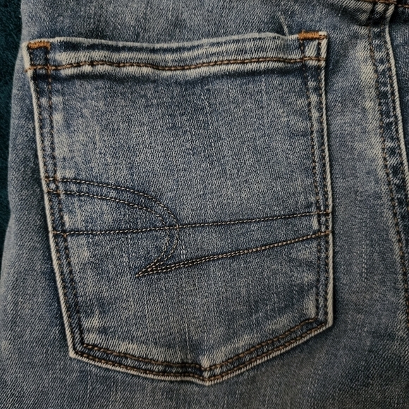 American Eagle AEO Light Wash Hi-Rise Jegging Women's 0 Short Next Level Stretch - Picture 3 of 8
